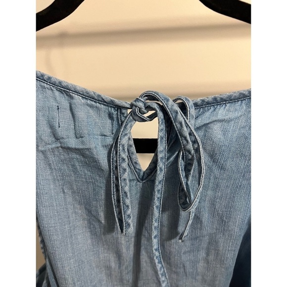 Mud Pie Chambray Style Sleeveless Dress Size Large NWT - Picture 4 of 7